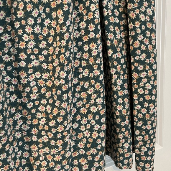 American Eagle Puff Sleeve Babydoll Dress | Green | M - Picture 4 of 7